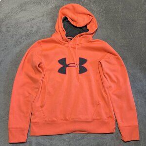 Under Armor Peach Orange Hoodie Women's Medium